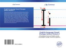 Portada del libro de English-language Vowel Changes before Historic l