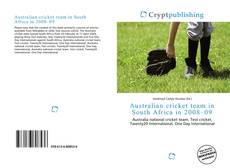 Couverture de Australian cricket team in South Africa in 2008–09