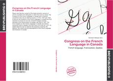 Copertina di Congress on the French Language in Canada