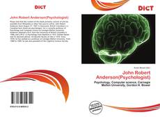 Couverture de John Robert Anderson(Psychologist)