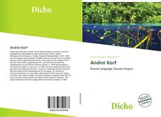 Portada del libro de Andrei Korf