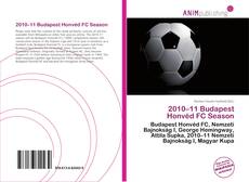 Capa do livro de 2010–11 Budapest Honvéd FC Season 