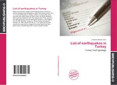 Copertina di List of earthquakes in Turkey