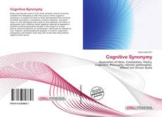 Couverture de Cognitive Synonymy