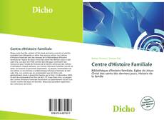 Portada del libro de Centre d'Histoire Familiale