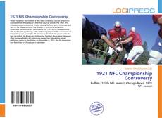 Bookcover of 1921 NFL Championship Controversy