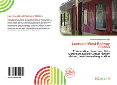 Leerdam West Railway Station的封面