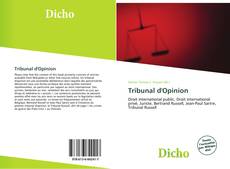 Capa do livro de Tribunal d'Opinion 