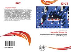 Couverture de Joey de Venecia