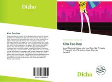 Capa do livro de Kim Tae-hee 