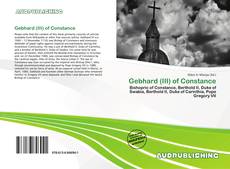 Buchcover von Gebhard (III) of Constance