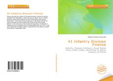 Bookcover of 41 Infantry Division Firenze