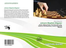 Johann Baptist Allgaier kitap kapağı