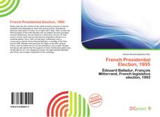 Portada del libro de French Presidential Election, 1995