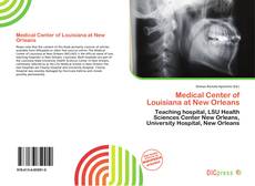 Medical Center of Louisiana at New Orleans的封面