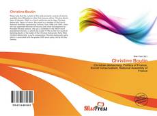 Buchcover von Christine Boutin