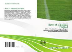 Buchcover von 2010–11 in Belgian Football