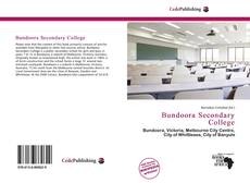 Bookcover of Bundoora Secondary College