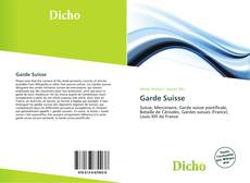 Buchcover von Garde Suisse