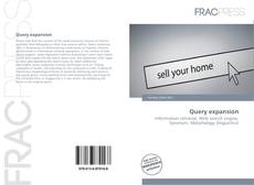 Portada del libro de Query expansion