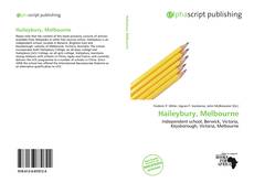 Обложка Haileybury, Melbourne