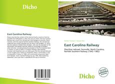 Buchcover von East Carolina Railway