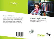 Bookcover of Ballarat High School