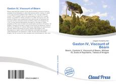 Bookcover of Gaston IV, Viscount of Béarn