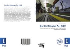 Bookcover of Border Railways Act 1922