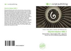 Bookcover of Martin-Baker MB 2
