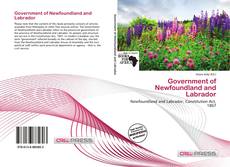 Capa do livro de Government of Newfoundland and Labrador 