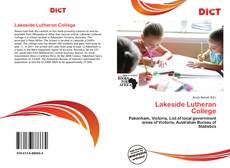 Capa do livro de Lakeside Lutheran College 