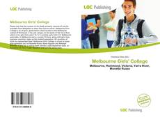 Capa do livro de Melbourne Girls' College 