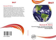 Couverture de Duncan R. Derry