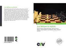 Portada del libro de Jan Willem te Kolsté