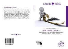 Bookcover of Don Duong (Actor)