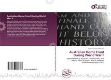 Australian Home Front During World War II kitap kapağı