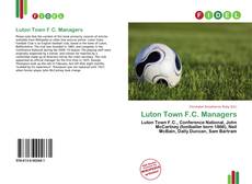 Portada del libro de Luton Town F.C. Managers