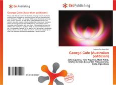 Buchcover von George Cole (Australian politician)