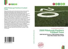 Portada del libro de 2009 Pittsburgh Panthers Football Team