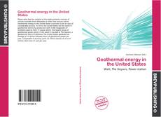 Capa do livro de Geothermal energy in the United States 