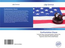 Capa do livro de Confrontation Clause 