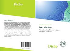 Buchcover von Don Maclean