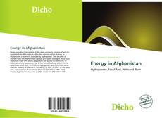 Capa do livro de Energy in Afghanistan 