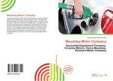 Capa do livro de Maudslay Motor Company 