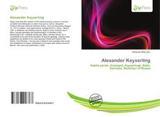 Bookcover of Alexander Keyserling