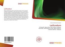 Bookcover of Latifundium