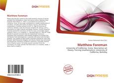 Bookcover of Matthew Foreman