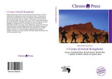 Capa do livro de I Corps (United Kingdom) 