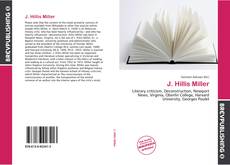 Portada del libro de J. Hillis Miller